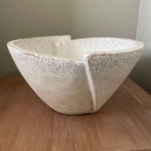 Pre Owned Decorative Sculptural Geometric Folded Bowl Threshold Studio McGee